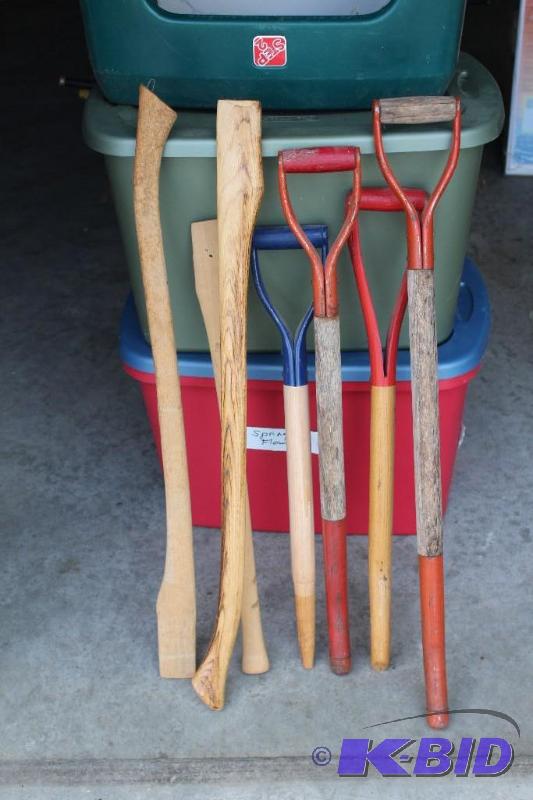 lot 24 image: Lot of (4) Shovel Handles (without ...
