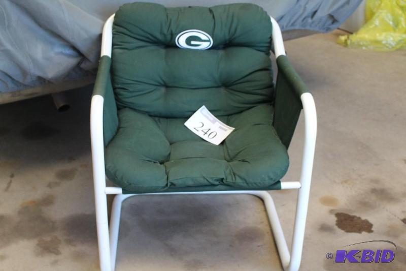 lot 240 image: Green Bay, Chair with Metal Frame...