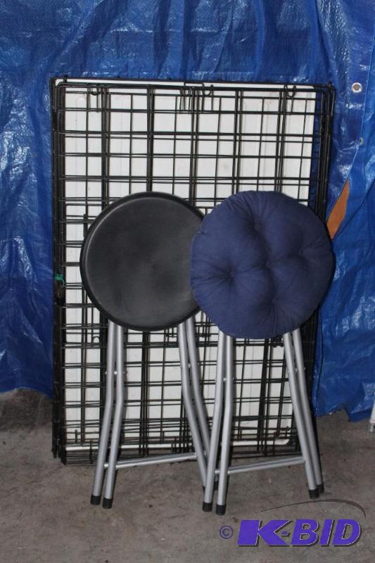 lot 41 image: Lot of (3) Items (1) Folding Table...