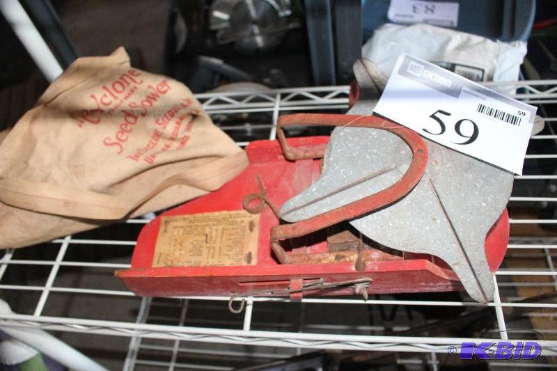 lot 59 image: Cyclone, Seed Sower, Seeding Machin...