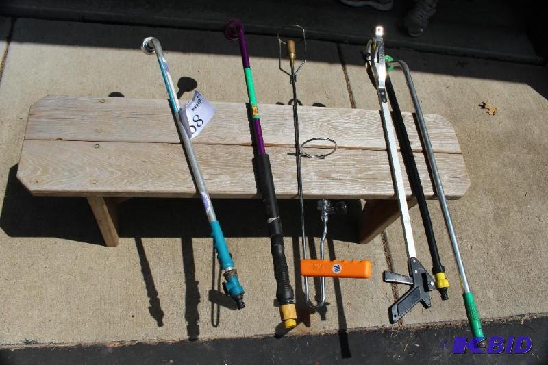 lot 68 image: Lot of (6) Items - (5) Garden Hose ...
