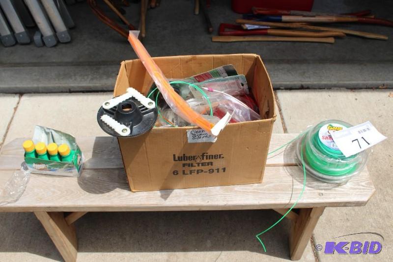 lot 71 image: Box Lot of Various Lawn Care Items...