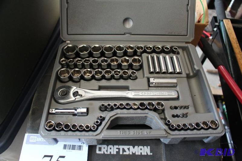 lot 74 image: Craftsman Toolcase with Ratchet Set...