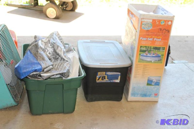 lot 77 image: Fast Set Pool, Inflatable, 12 Diam...