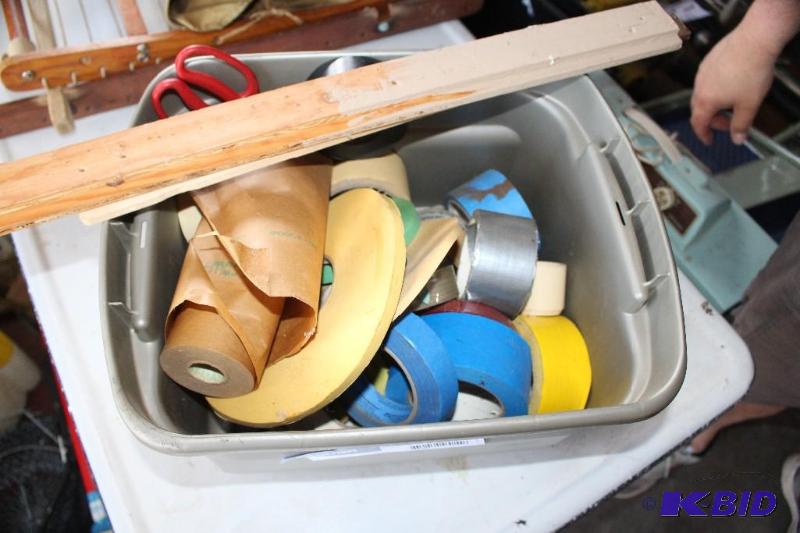 lot 98 image: Tub Lot full of Various Tape Duct ...