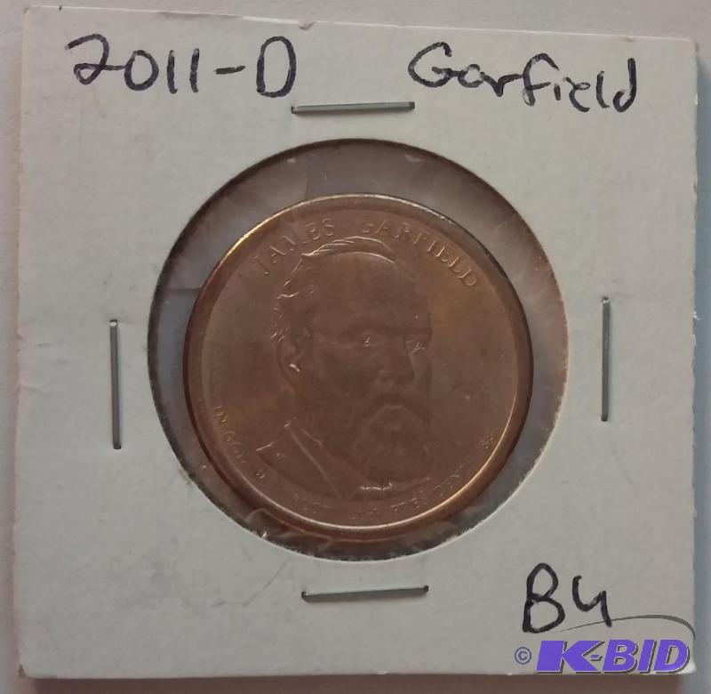 lot 103 image: 2011-D Garfield One Dollar Coin BU...