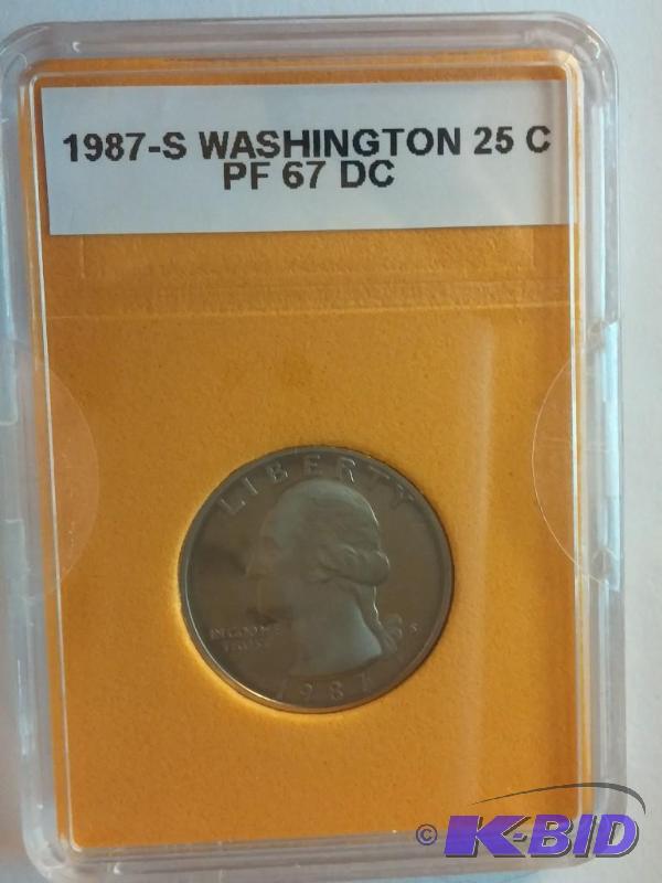 lot 108 image: 1987-S Washington Quarter Twenty Fi...