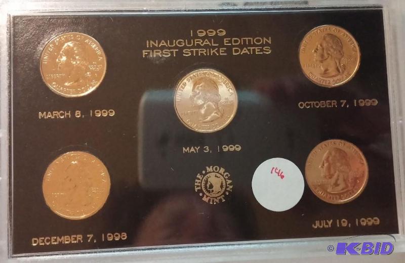 lot 146 image: 1999 Inaugural edition gold platted...