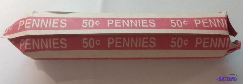 lot 151 image: Roll of Wheat Cents dates vary 1909...