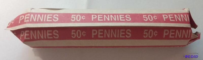 lot 153 image: Roll of Wheat Cents dates vary 1909...