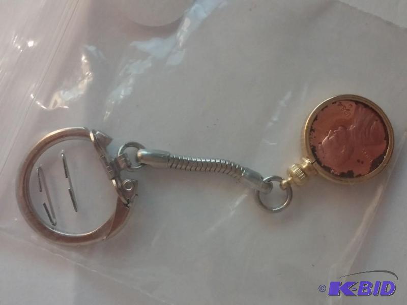 lot 154 image: 1984 S Proof Cent Key Chain...