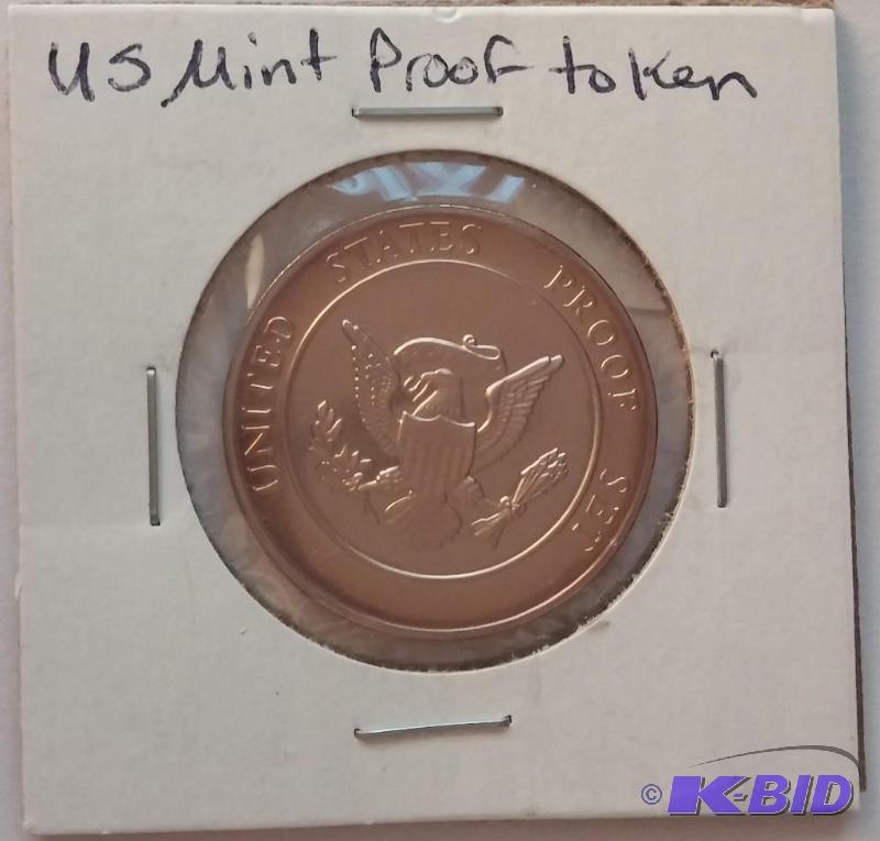 lot 55 image: US Mint Proof Token...