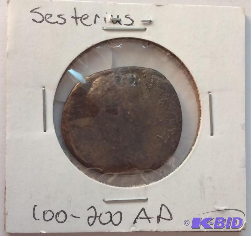 lot 61 image: 100-200 A.D. Ancient Roman Sesteriu...
