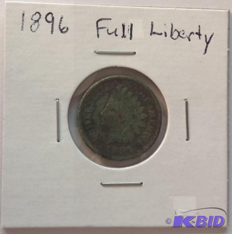 lot 84 image: 1896 Indian Head coin Full Liberty ...