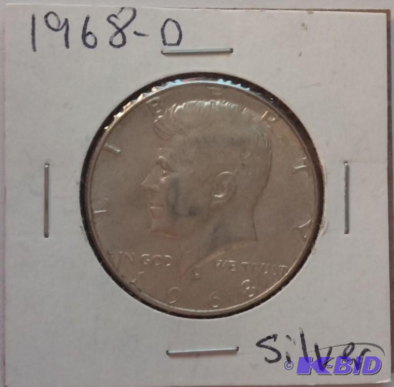 lot 86 image: 1968-D Silver Kennedy Half Dollar...