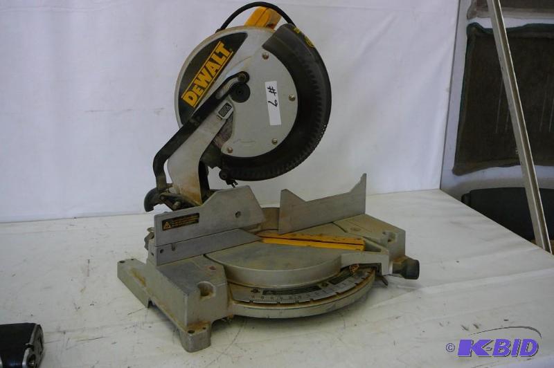 lot 9 image: DeWalt 12" compound miter saw ...