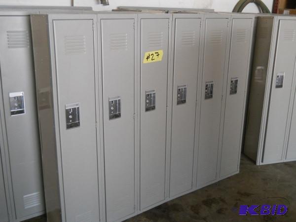 6 Bank locker set. Measure 6 W x 5...