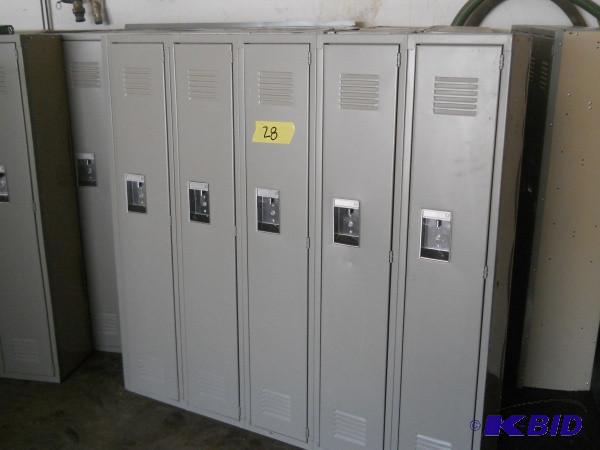 5 Bank locker set. Measures 5 W x ...