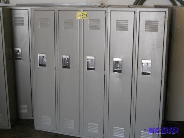 5 Bank locker set. Measures 5 W x ...