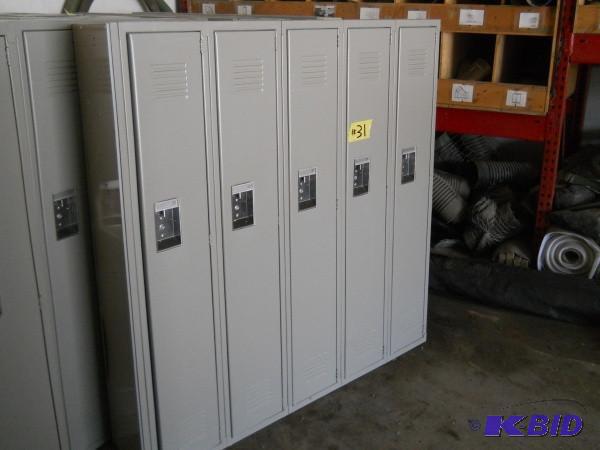 5 Bank locker set. Measures 5 W x ...