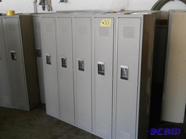 5 Bank locker set. Measures 5 W x ...