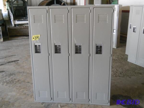 4 Bank locker set. Measures 4 W x ...