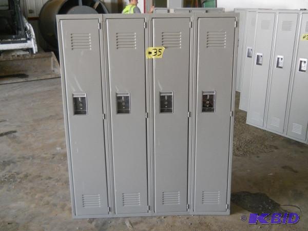4 Bank locker set. Measures 4 W x ...