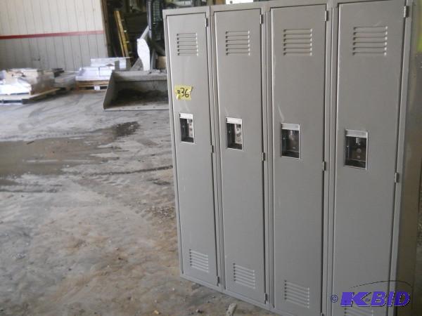 4 Bank locker set. Measures 4 W x ...