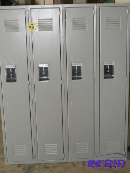 4 Bank locker set. Measures 4 W x ...