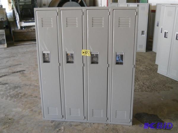 4 Bank locker set. Measures 4 W x ...