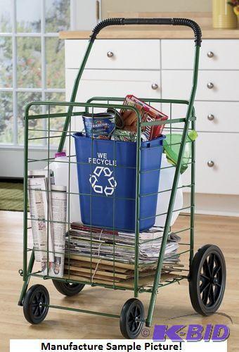 NEW Folding Green Shopping Cart - M...