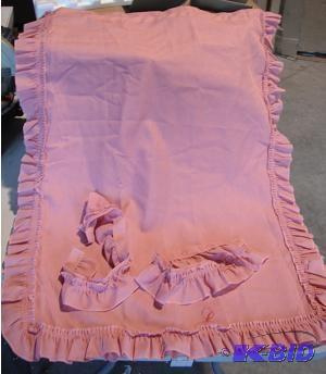 Pink Ruffle Curtains - Two panels 3...