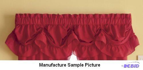Pair of Red Austrian Valances - 18&...