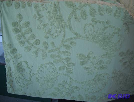 Sage Green Chenille Bedspread - 100...