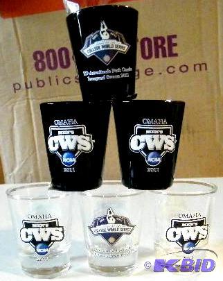 Lot of 6 Shot Glasses - Three black...