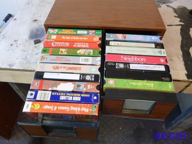 lot 114 image: Case with Miscellaneous VHS Movies...