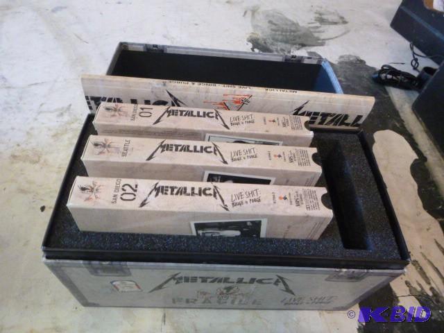 lot 120 image: Metallica VHS Tapes with Case...