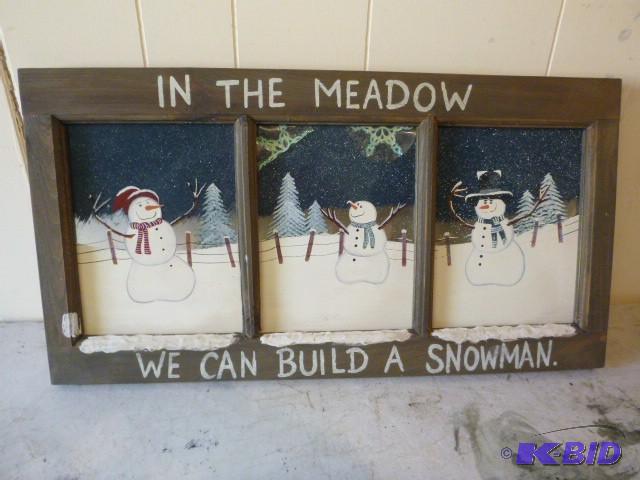 lot 127 image: Winter Framed Picture 14" X 28...