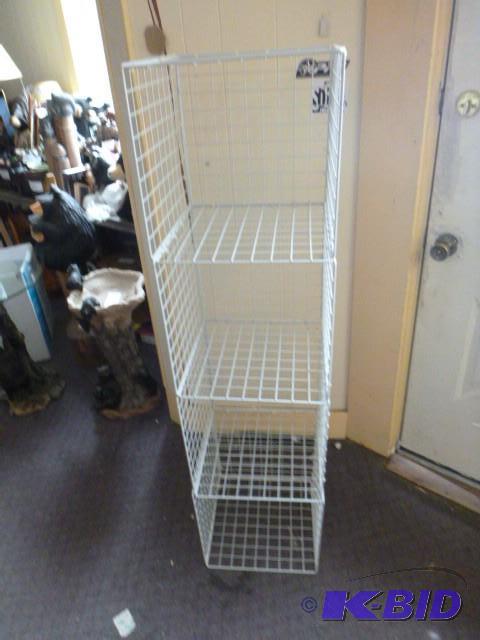 lot 172 image: 5 Tier Metal Storage Rack 56" ...