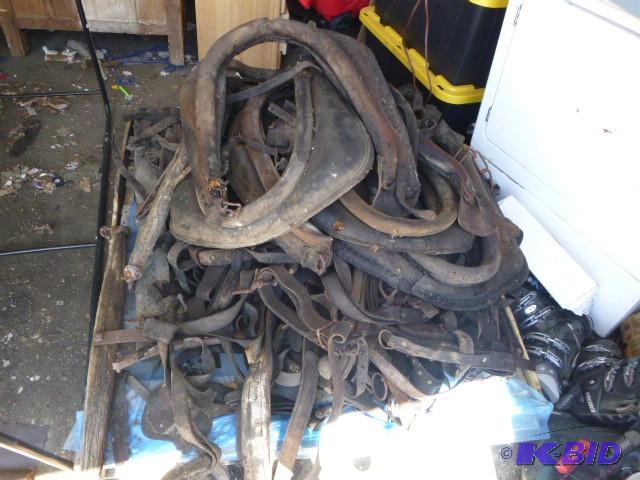 lot 30 image: Pallet of Horse CollarsHarnesses a...