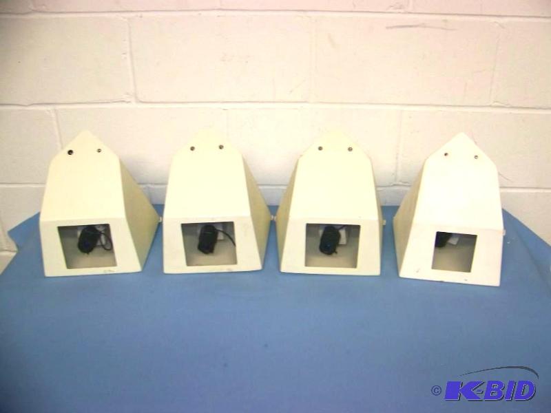 lot 52 image: (4) American Dynamics (AD), CCTV  Security Cameras in metal housing