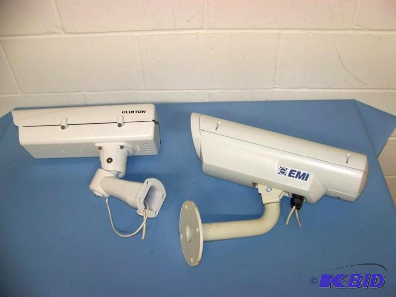 lot 53 image: (2) CCTV  Security Cameras in metal housing