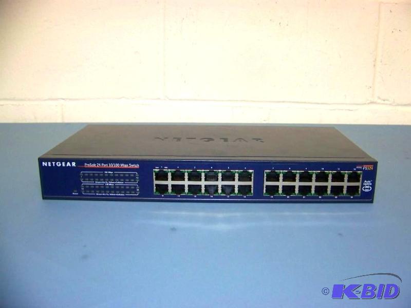 lot 57 image: NetGear, ProSafe, 24 Port, 10100 Mbps Switch