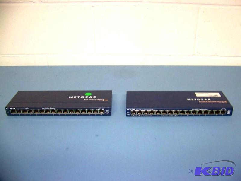 lot 58 image: NetGear, ProSafe, 16 Port, 10100 Switch and Fast Ethernet Switch