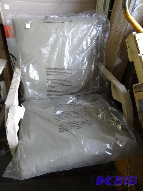 lot 1 image: Brand new metal framed patio chair ...