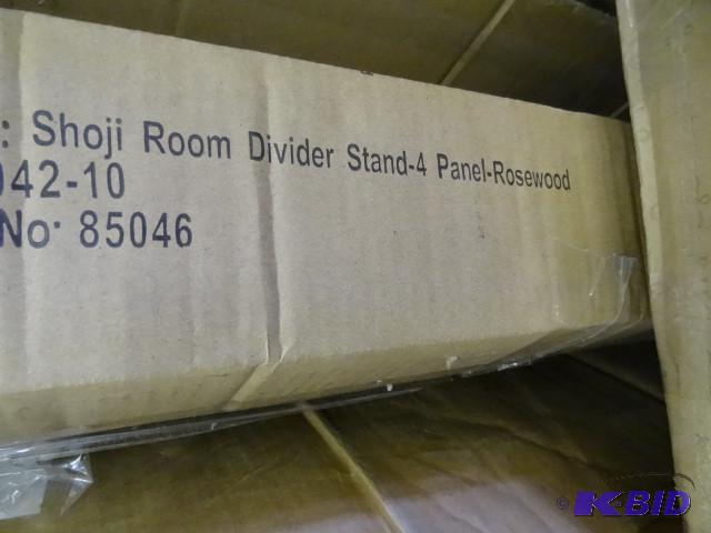 lot 101 image: Shoji room divider stand. Rosewood...