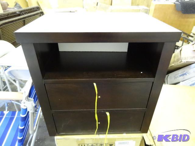 lot 113 image: Loft edge 2 drawer night stand. Esp...