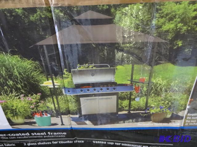 lot 159 image: Mainstays grill gazebo. 84.25 x 60 ...