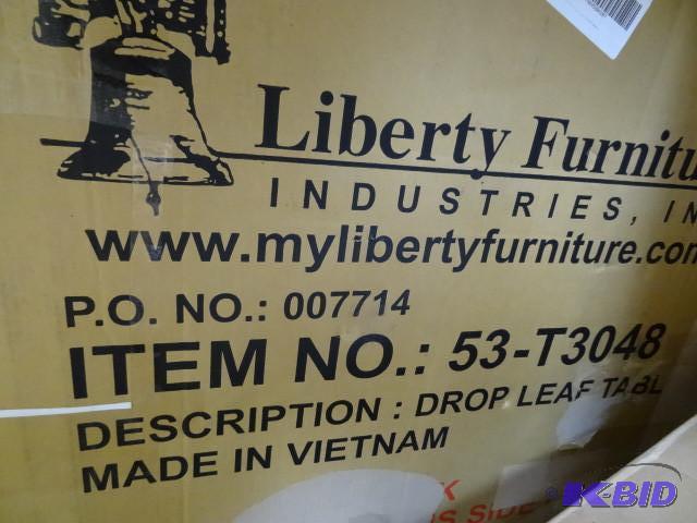 lot 170 image: Liberty furniture drop leaf table...