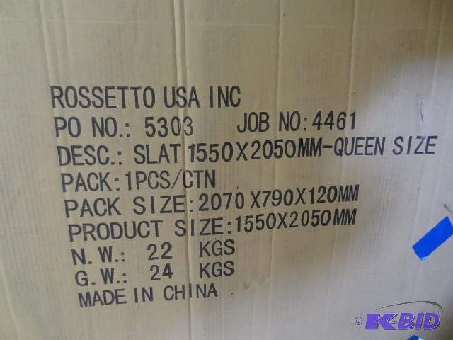 lot 177 image: Slat queen size bed frame. 1550 x 2...